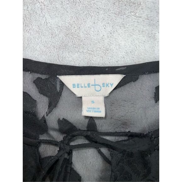 Gothic Romantic Sheer Floral Blouse Women’s SMALL - Picture 6 of 7